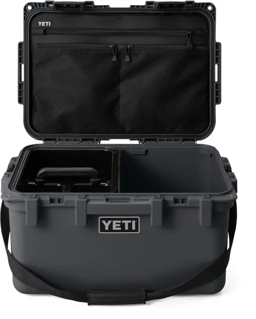 Yeti LoadOut GoBox 30 Charcoal Vanntett og sikker oppbevaringsboks 