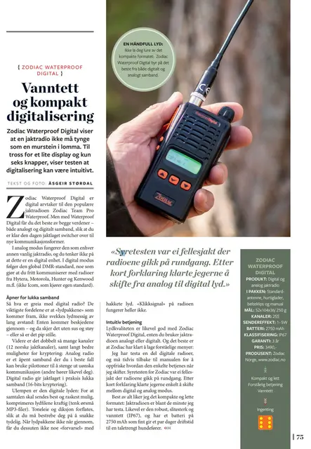 Zodiac Waterproof Digital Arvtageren til Zodiac TeamPro Waterproof 