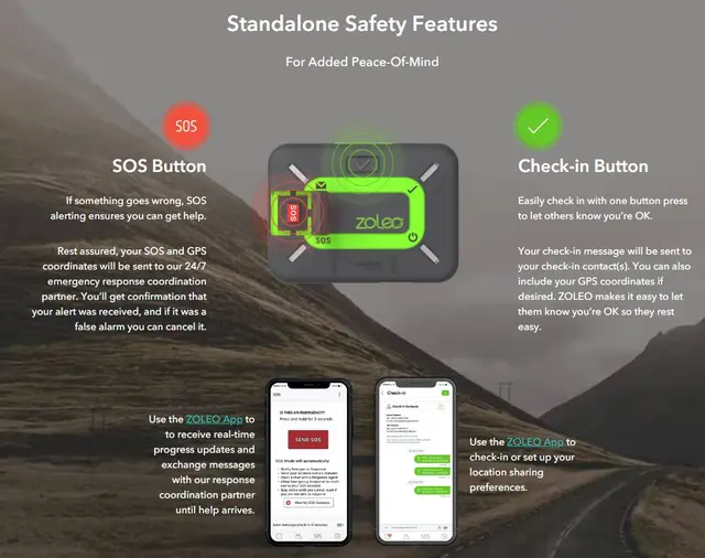 Zoleo Satellite Communicator Satellittkommunikasjonsenhet 