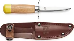&#216;yo Speiderkniv 17 cm Brun Med l&#230;rslire og fingerstopper
