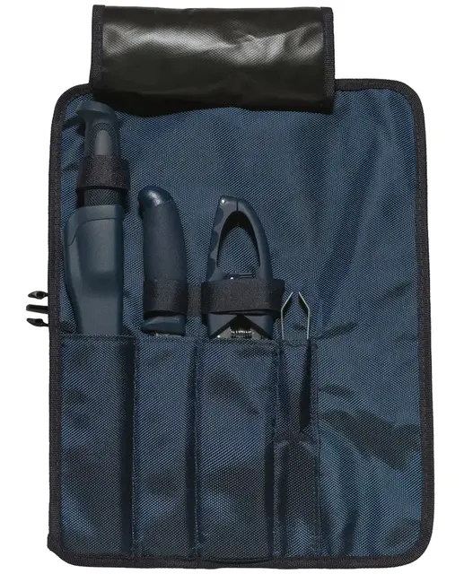 Øyo Namsen fiskesett 4 deler i mappe Filetkniv, tollekniv, saks og pinsett 